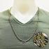 Necklace Stainless W Chain Spiral Silvery Gold Wear Hang 30cm Thai Amulet #17075
